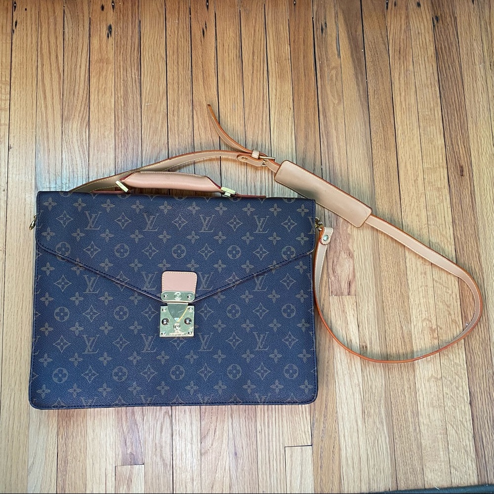 Louis Vuitton monogrammed briefcase